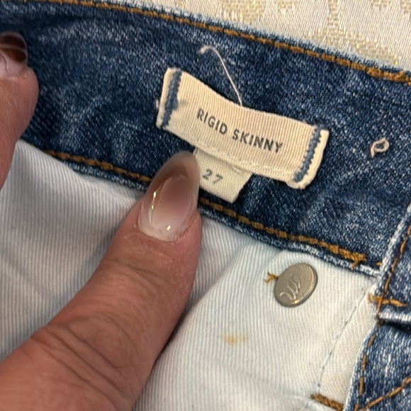 Madwell Rigid Skinny Distressed Cotton High Rise size 27 - Picture 5 of 7